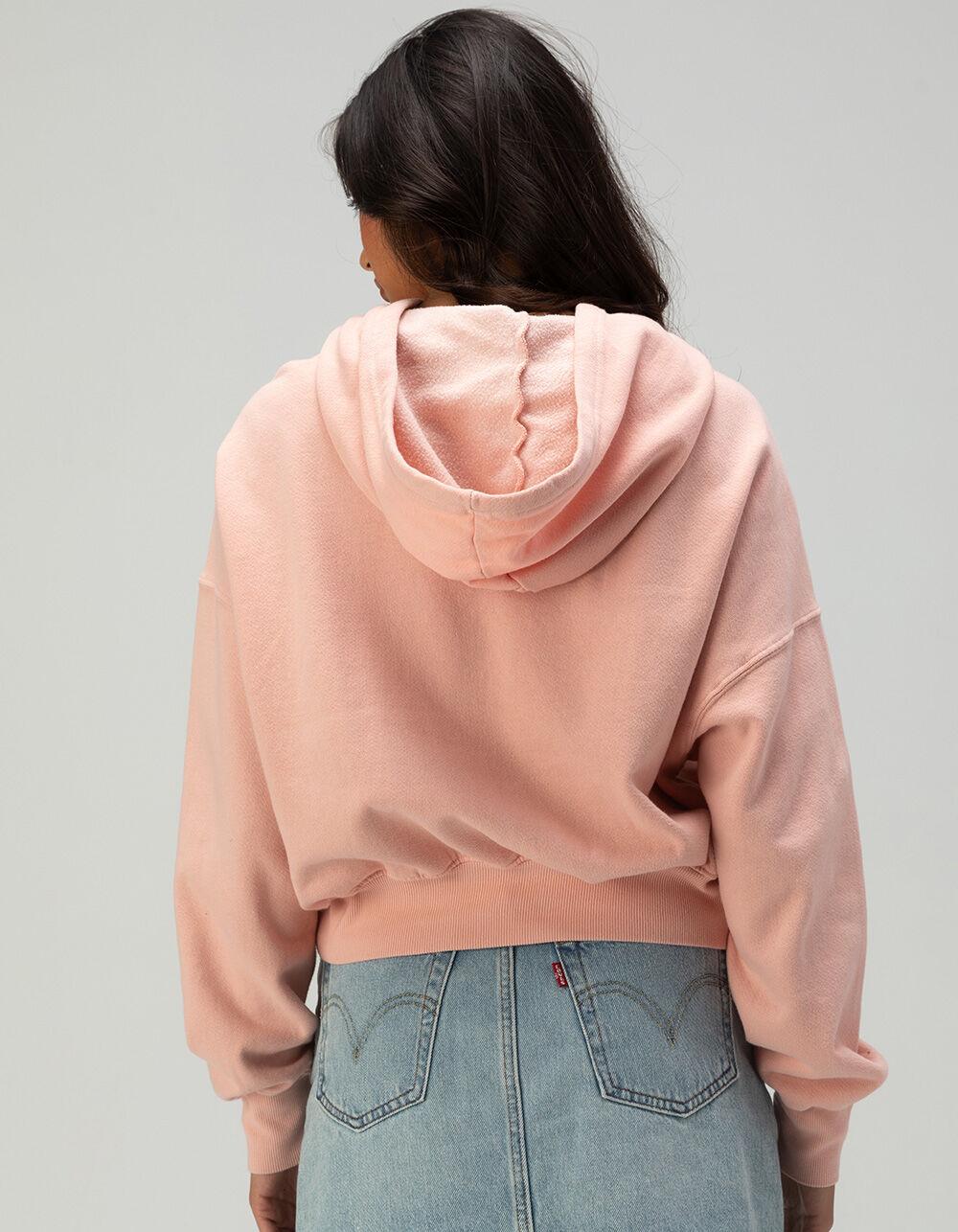 BILLABONG All Time Womens Crop Hoodie - DUSTY PINK Product Image