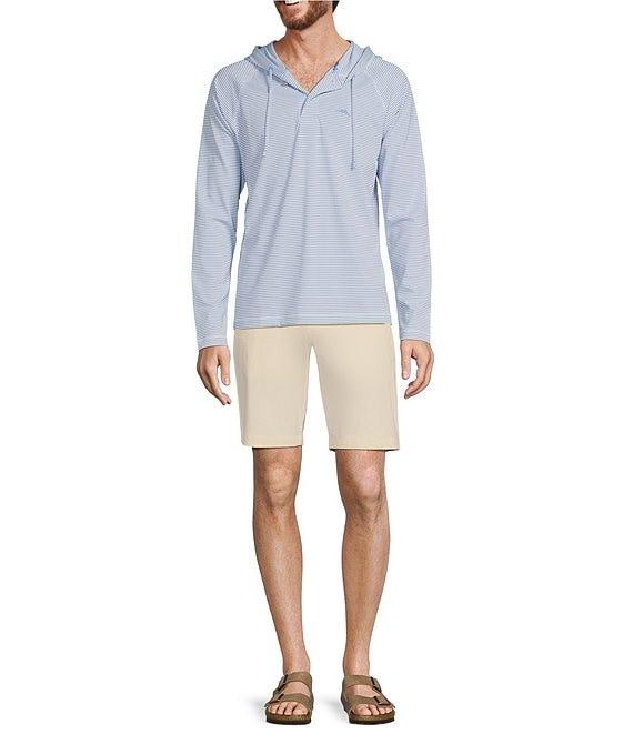 Tommy Bahama Big & Tall Starboard Stripe Long Sleeve Hoodie Product Image