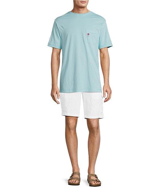 Caribbean Linen 9#double; Inseam Linen Cargo Shorts Product Image