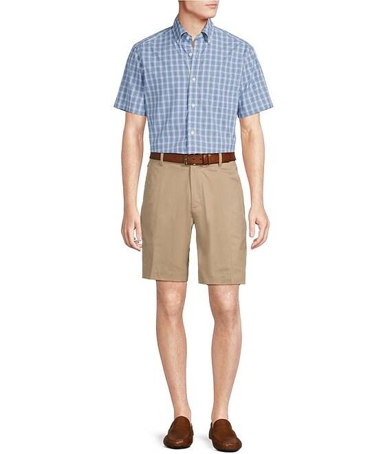 Daniel Cremieux Signature Label Poplin Glen Plaid Short Sleeve Woven Shirt Product Image