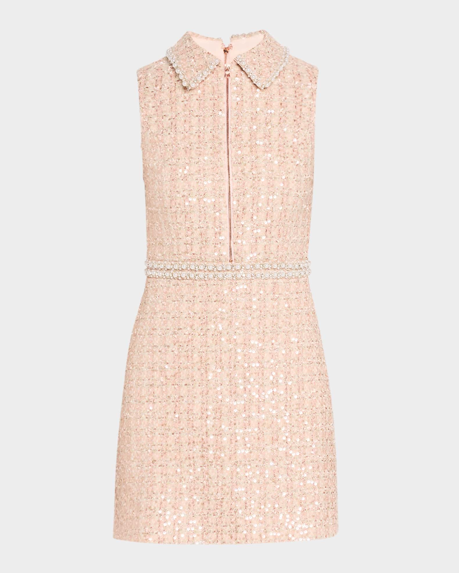 Ellis Embellished Zip-Front Mini Dress Product Image