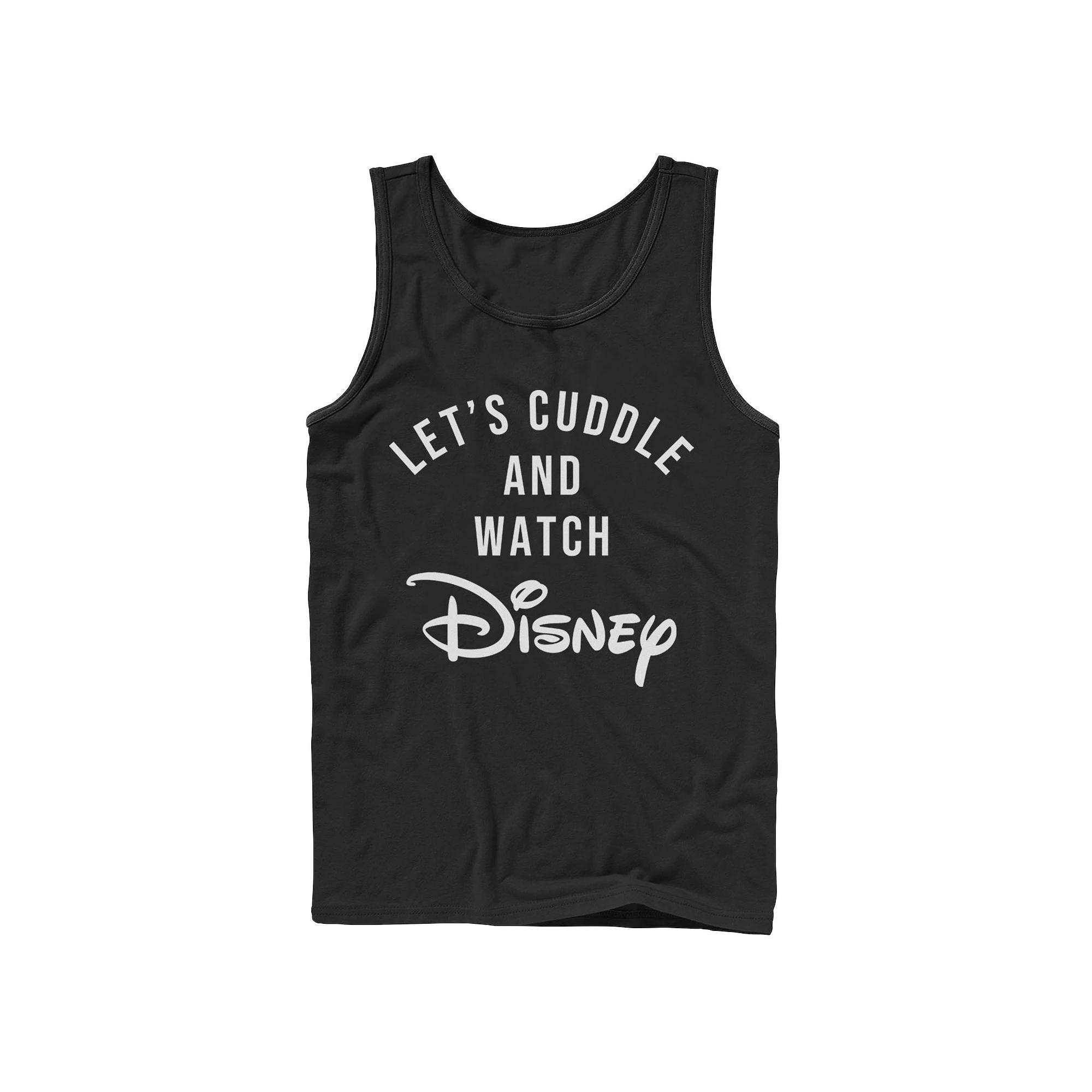 Disney's Let's Cuddle Logo Men's Tank Top,  Product Image