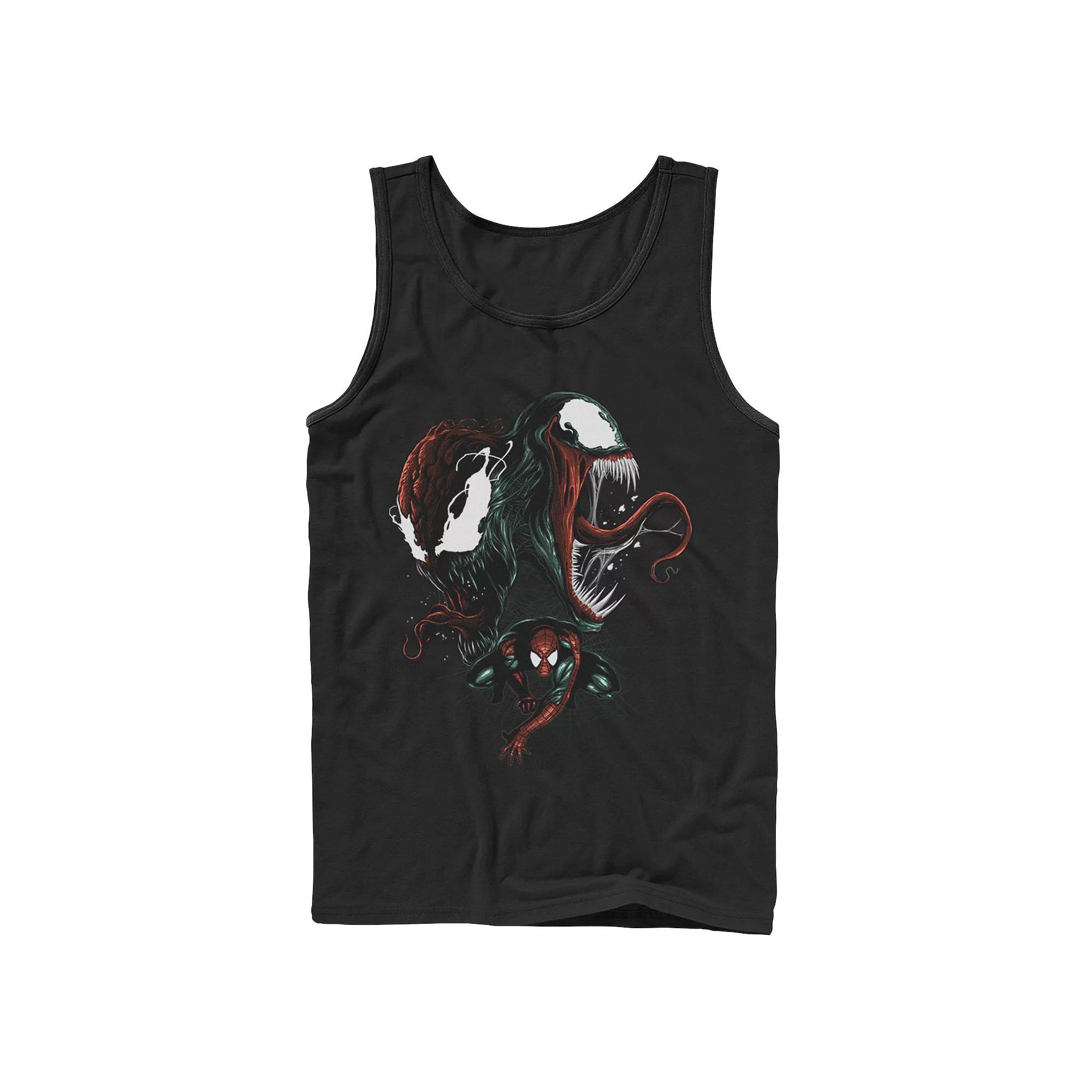 Men's Marvel Spider-Man Venom and Carnage Tank Top, Size: XL, Black Product Image