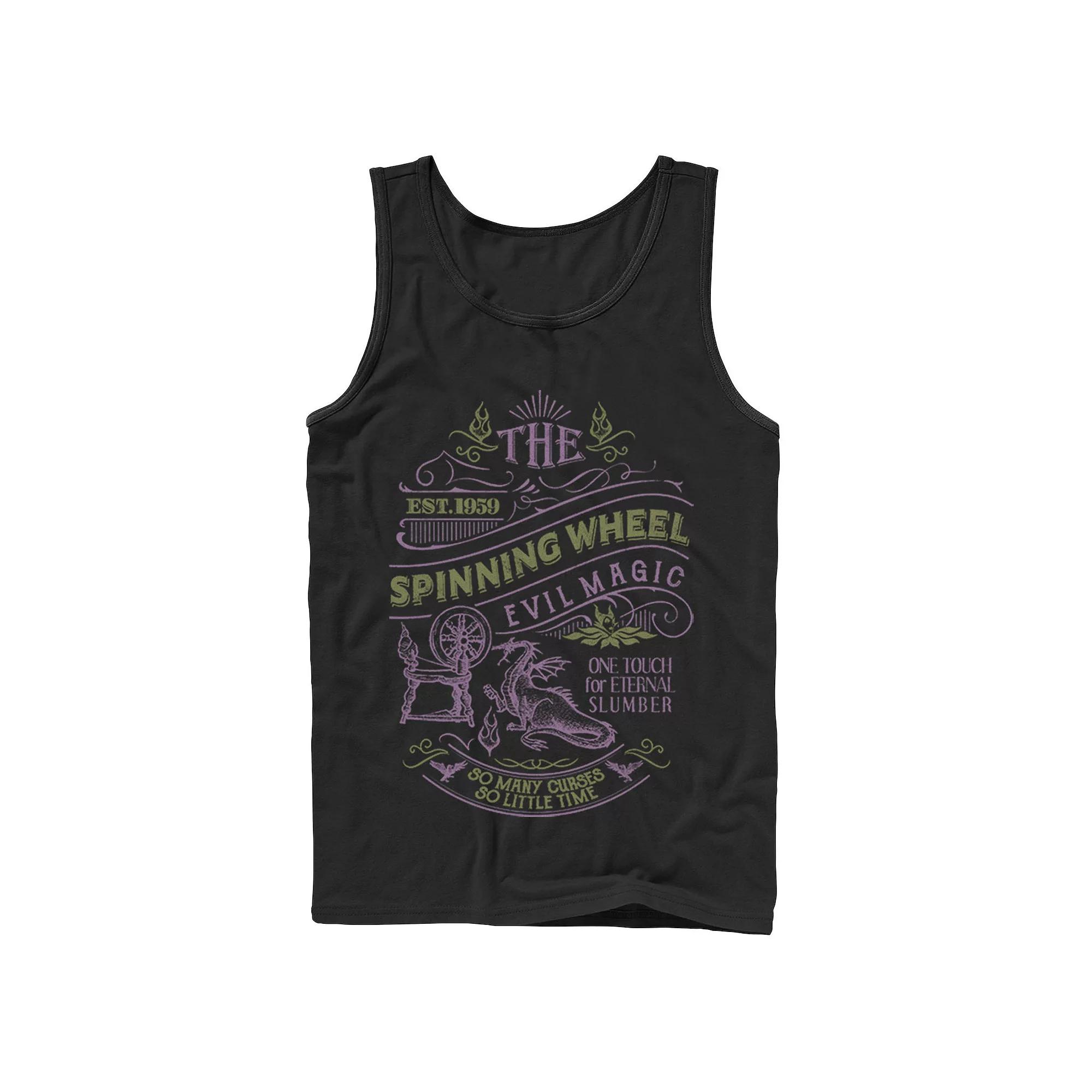 Disney's Sleeping Beauty Men's The Spinning Wheel Poster Tank Top,  Product Image