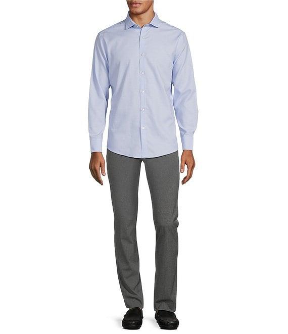 Murano Wardrobe Essentials Solid Dobby Stretch Long Sleeve Woven Shirt Product Image