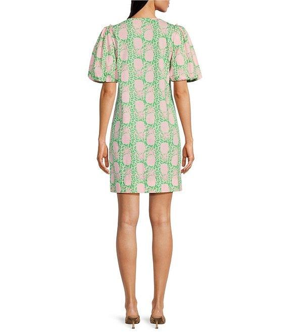 Lilly Pulitzer Mercer Jersey Knit Crew Neck Elbow Sleeve Bubble Hem T-Shirt Dress Product Image