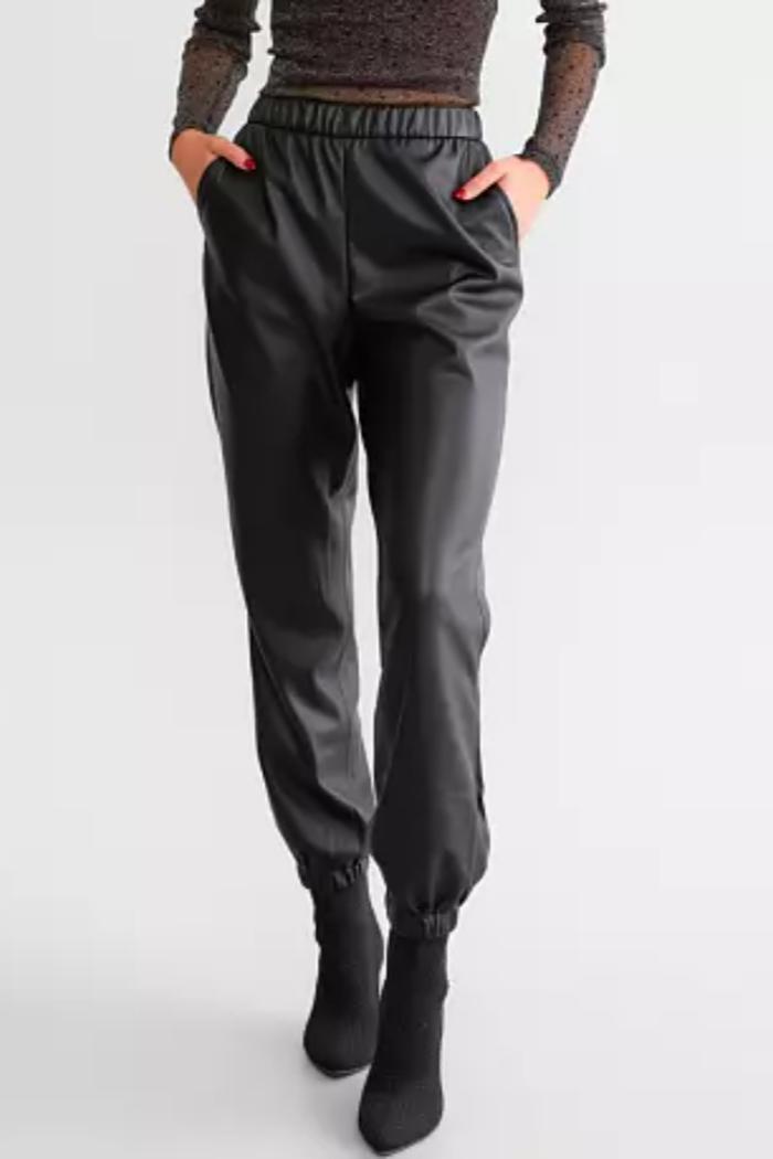 Lenora Faux Leather Jogger Product Image