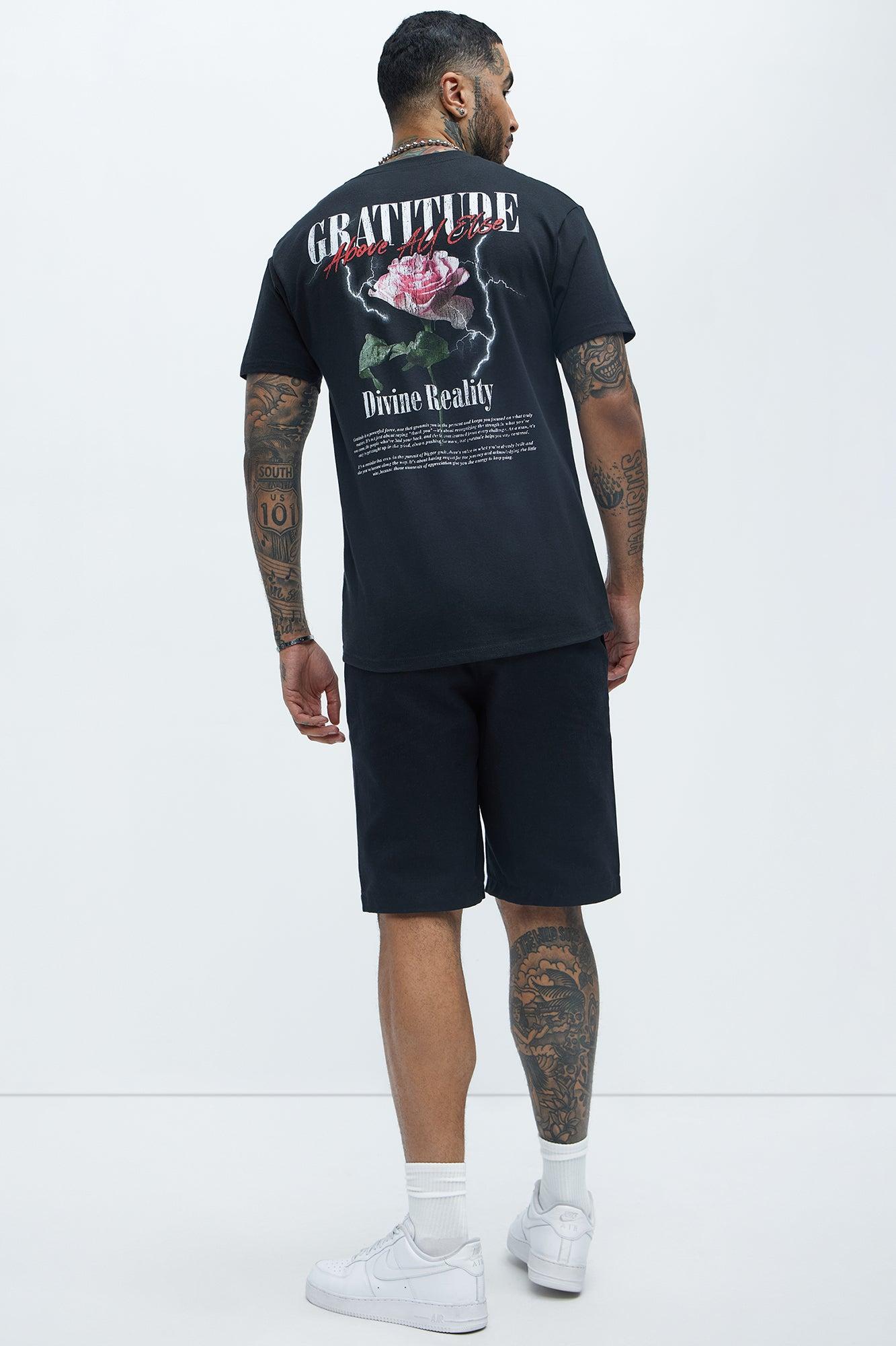 Above All Else Short Sleeve Tee - Black Product Image