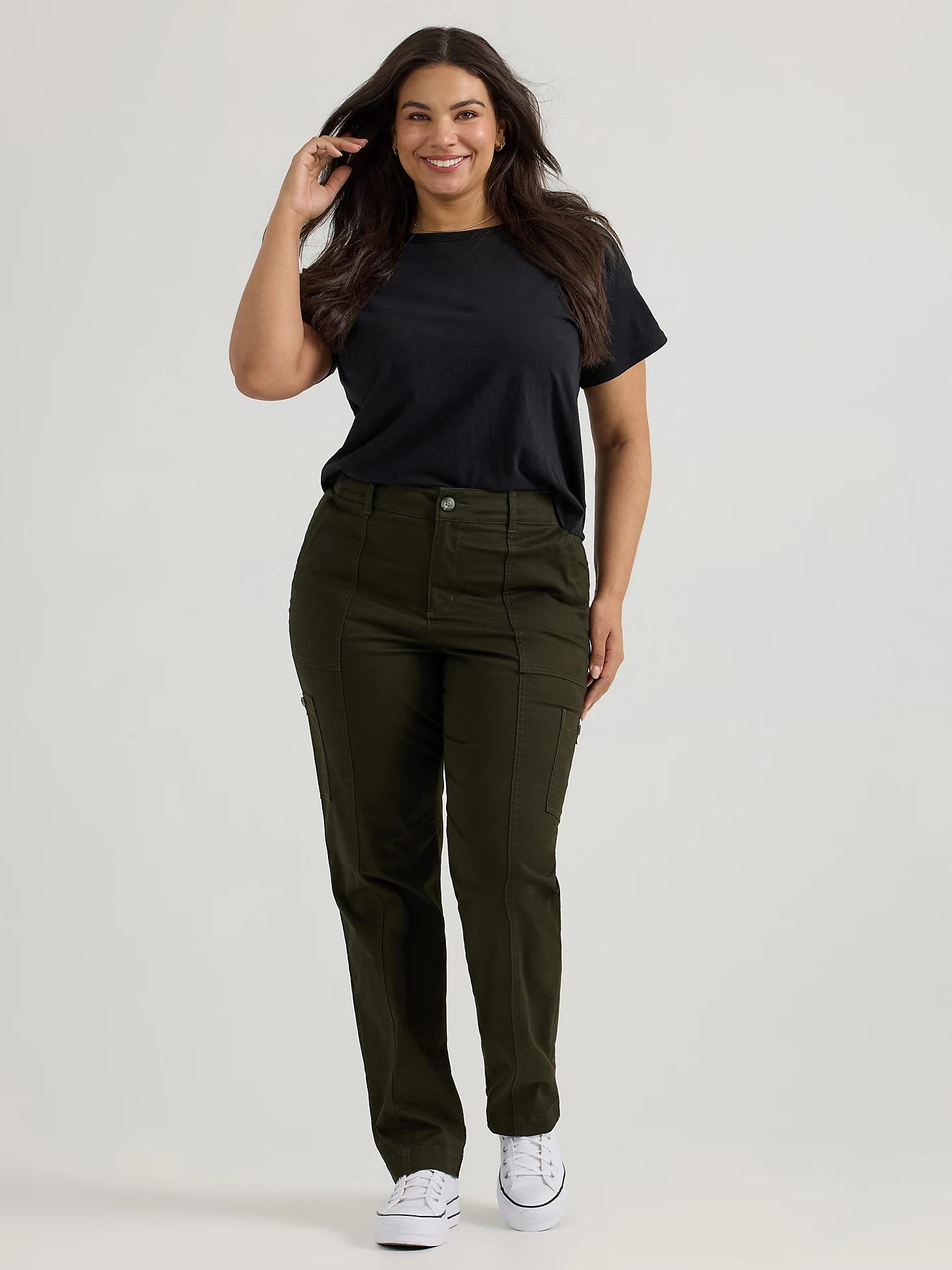 Women's Ultra Lux Comfort with Flex-to-Go Loose Utility Pant (Plus) | Women's Pants | Lee® Product Image