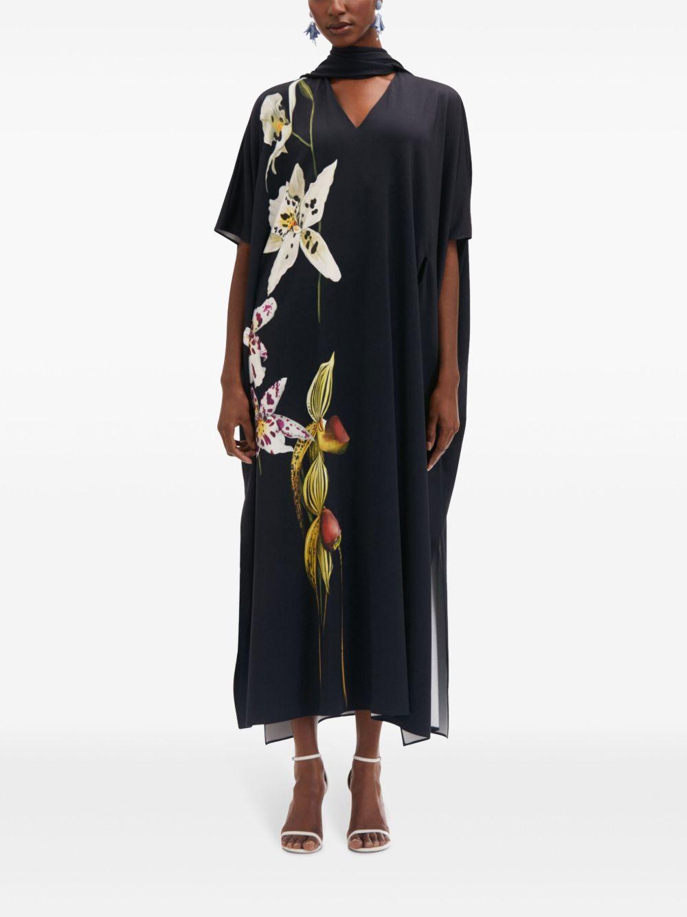 Orchid jersey kaftan Product Image