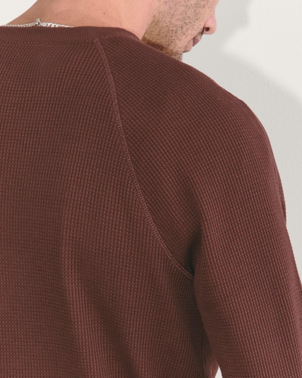 The Waffle Long-Sleeve Henley Product Image