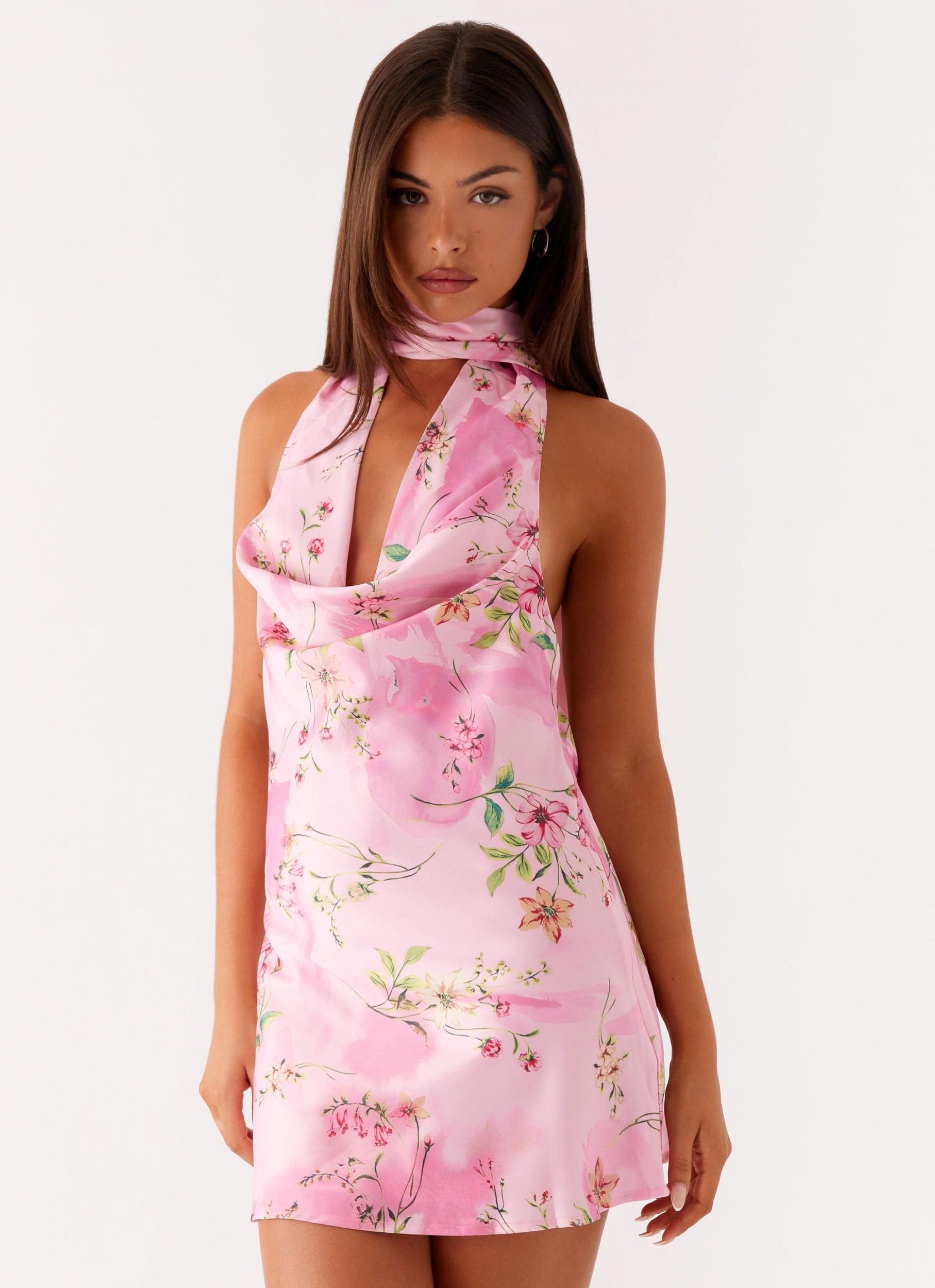 Heidi Mini Dress - Pink Floral Product Image