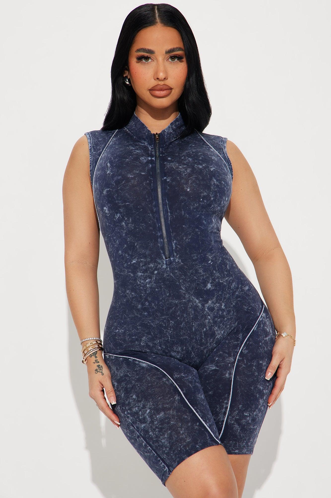 Easy Street Romper - Navy/combo Product Image
