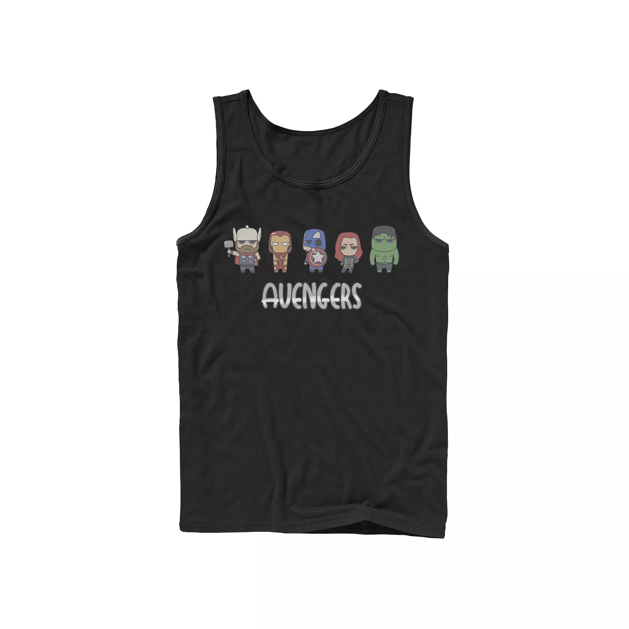 Men's Marvel Avengers Doodle Group Shot Tank Top, Boy's,  Product Image