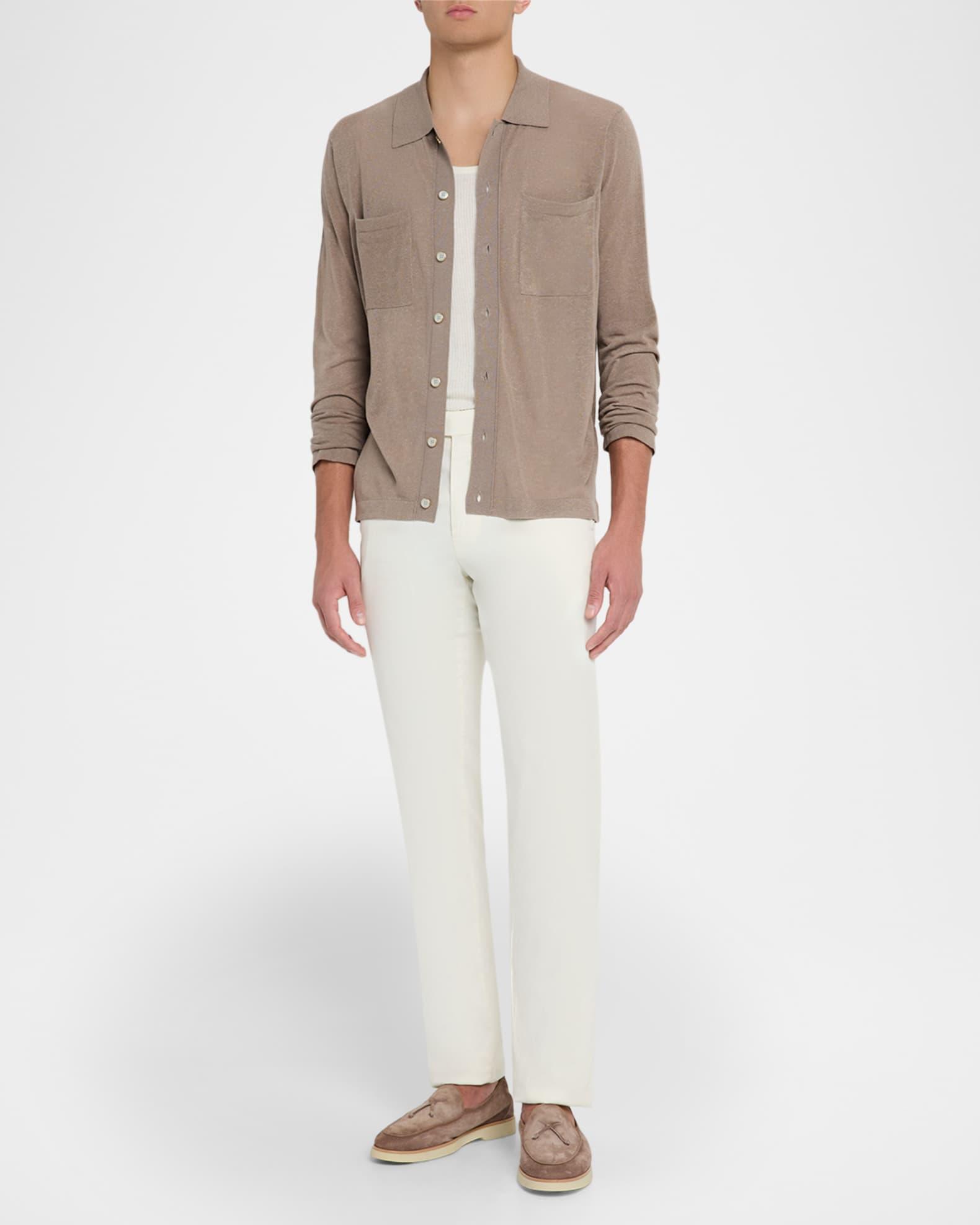 Men's Mellor Knit Casual Button-Down Shirt Product Image