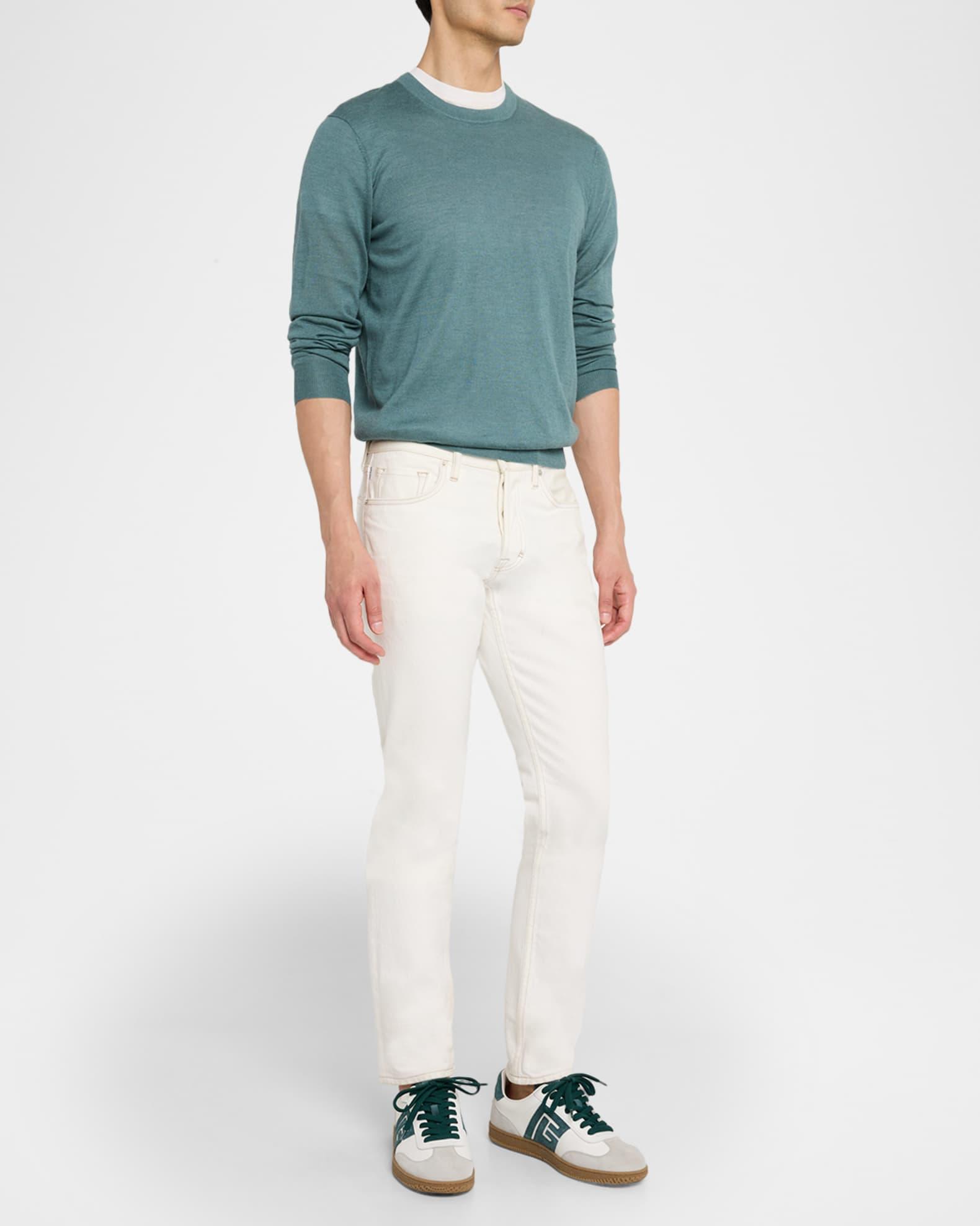 Men's Leather and Suede Swan Sneakers Product Image