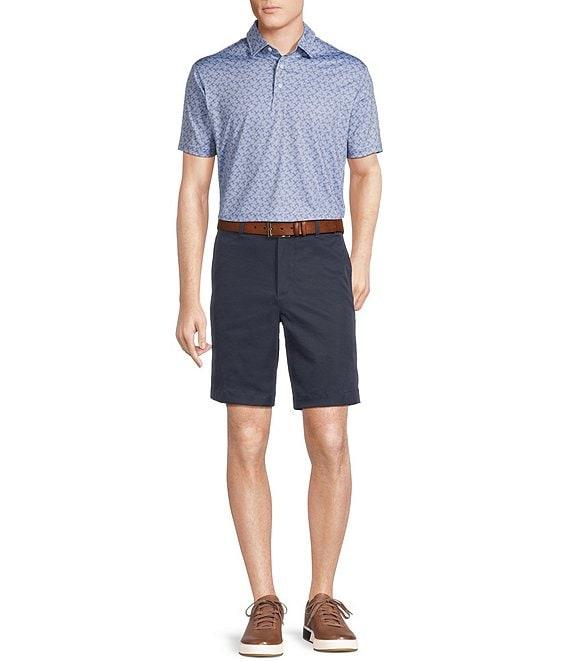 Cremieux Blue Label Performance Stretch Airplane Print Short Sleeve Polo Shirt Product Image