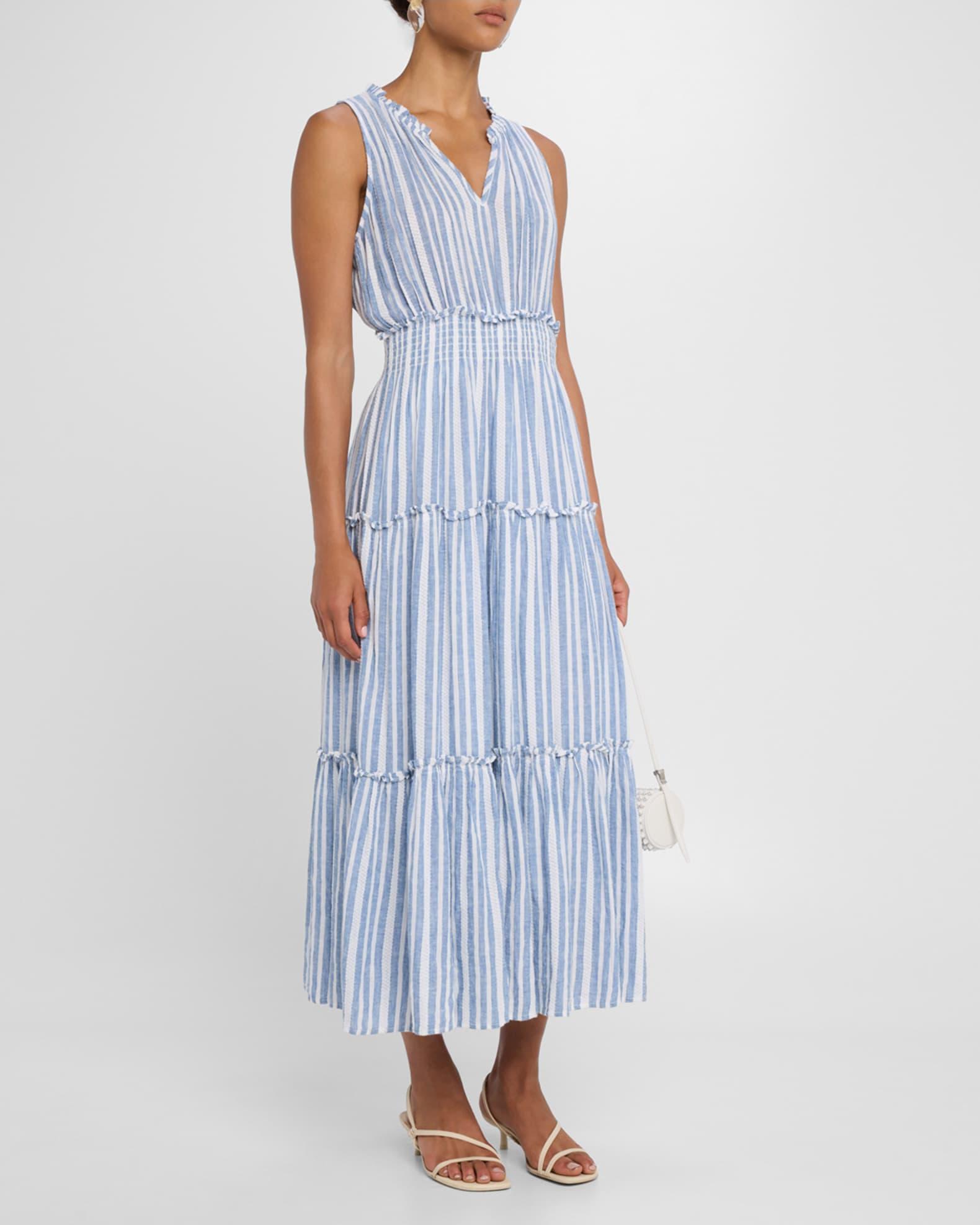 Loulou Striped Maxi Dress Product Image