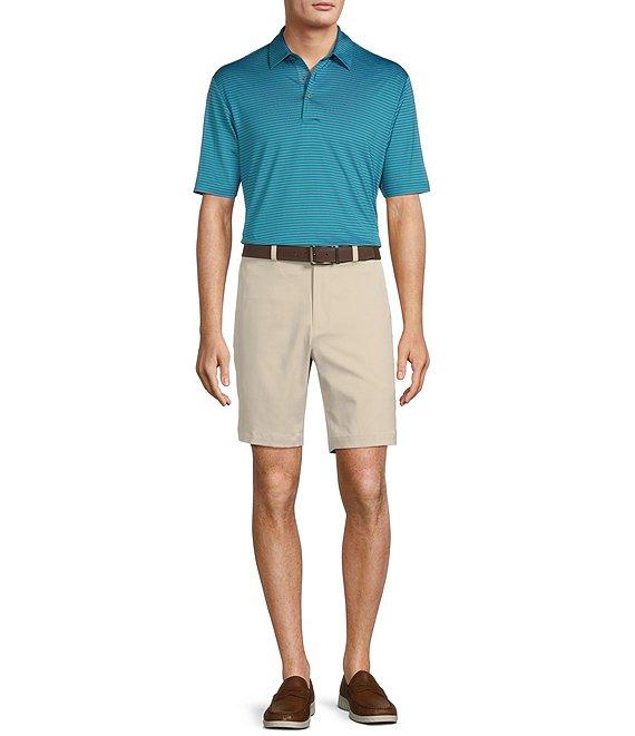 Roundtree & Yorke Performance Stripe Polo Shirt Product Image