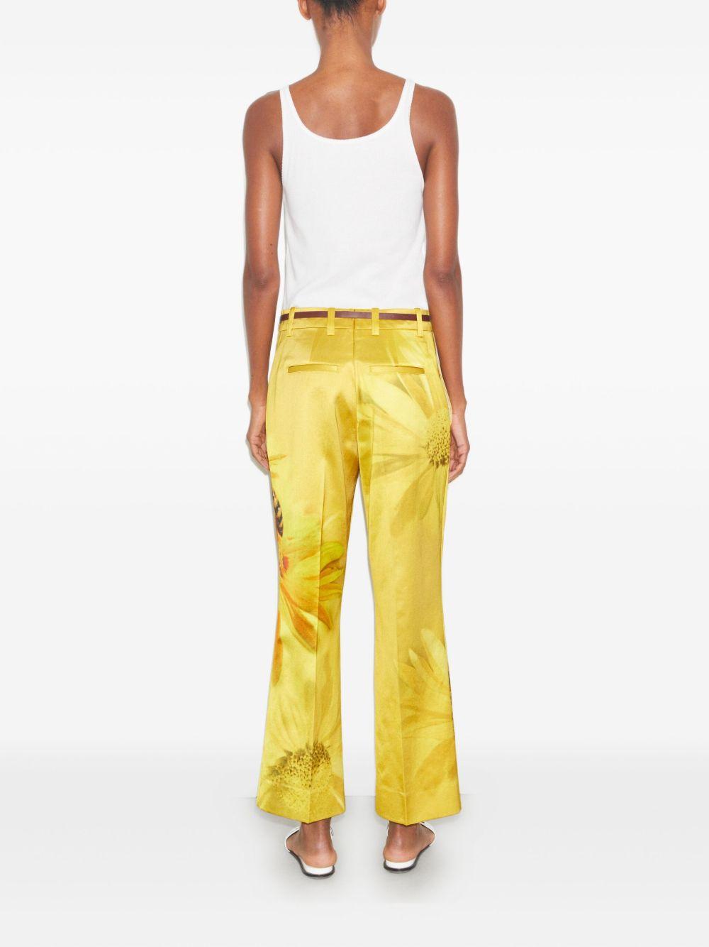 floral-print wide-leg trousers Product Image