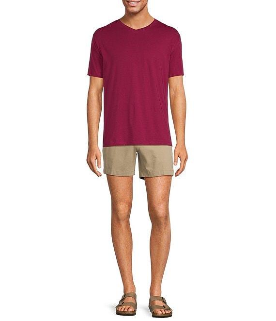 Roundtree & Yorke Solid Cloud Short Sleeve V-Neck T-Shirt Product Image