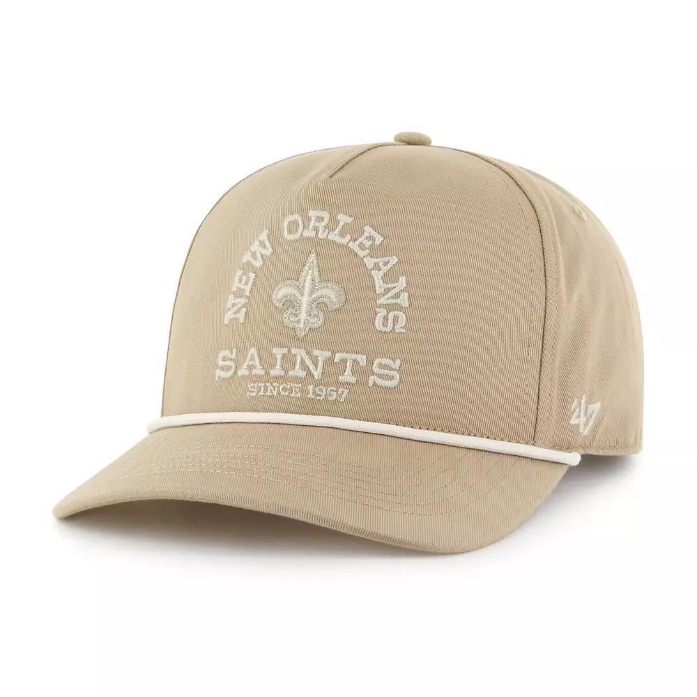 Men's '47 Khaki New Orleans Saints Canyon Ranchero Hitch Adjustable Hat, Beig K Product Image