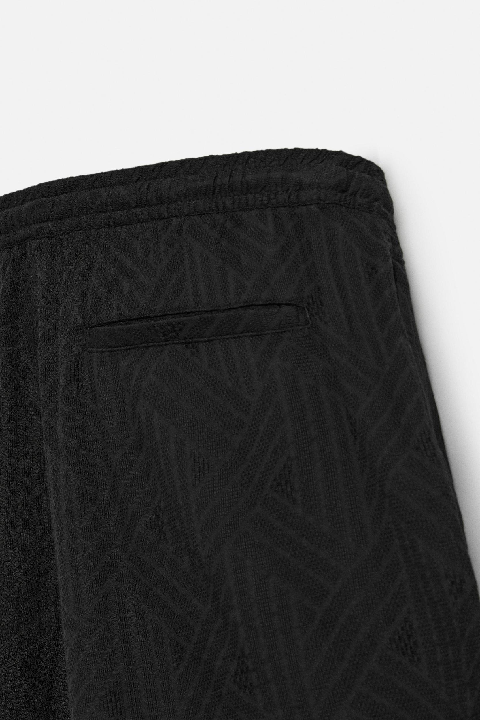 GEOMETRIC JACQUARD SHORTS Product Image