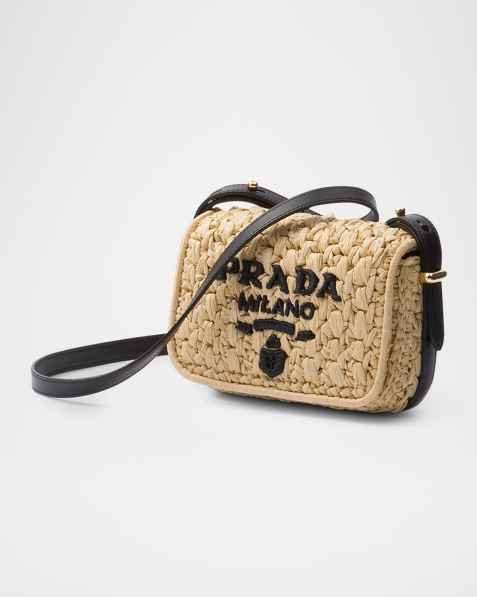 Crochet and Leather Shoulder Bag Product Image