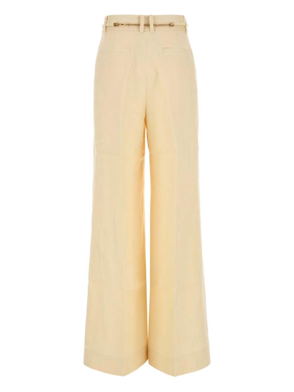 high-waisted pleated trousers Product Image