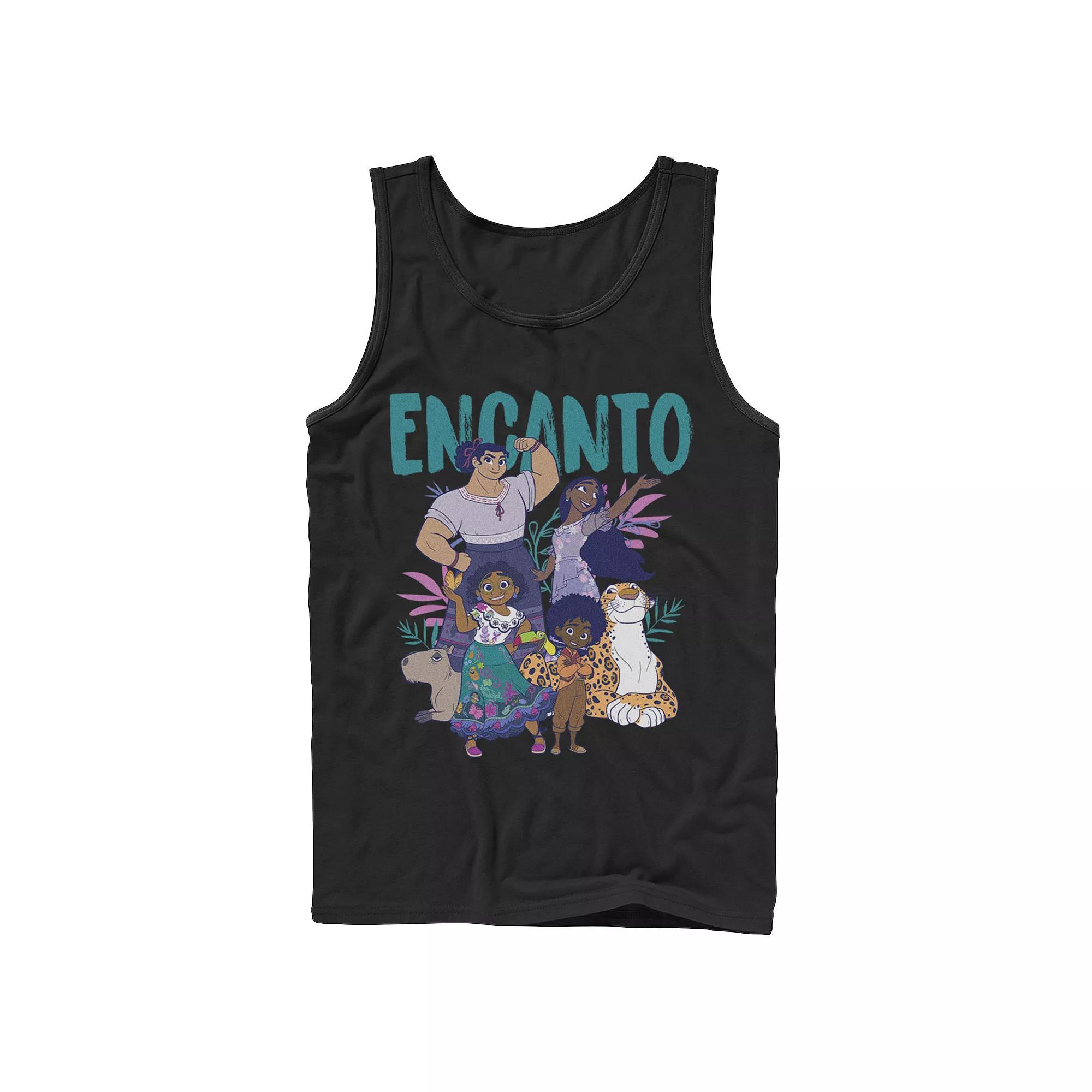 Disney's Encanto Men's Group Portrait Logo Tank Top,  Product Image