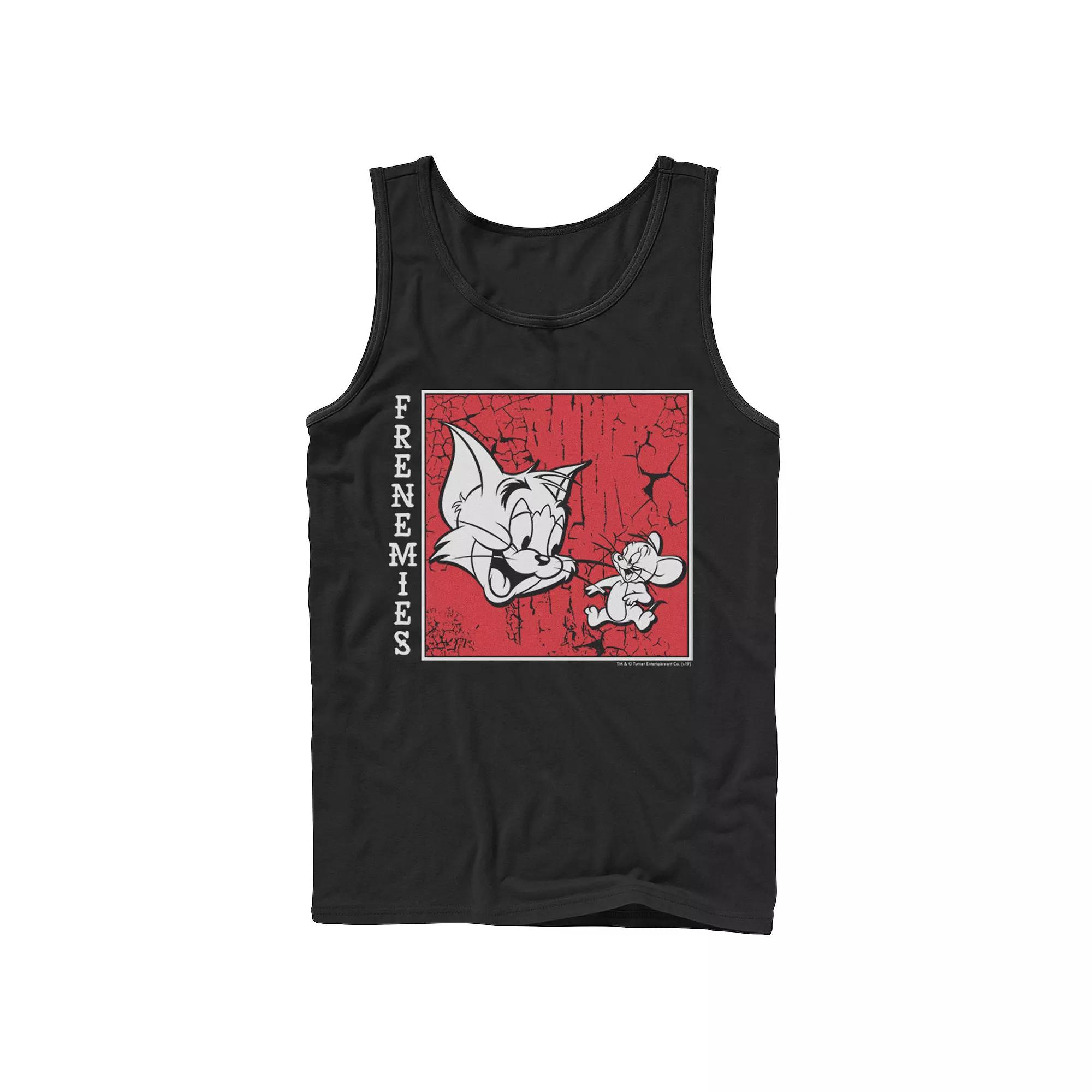 Men's Tom And Jerry Frenemies Street Style Portrait Tank Top,  Product Image