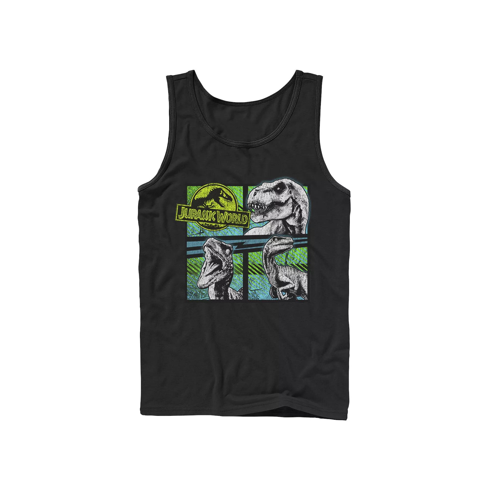 Men's Jaws Great White Shark Description Blueprint Tank Top,  Product Image