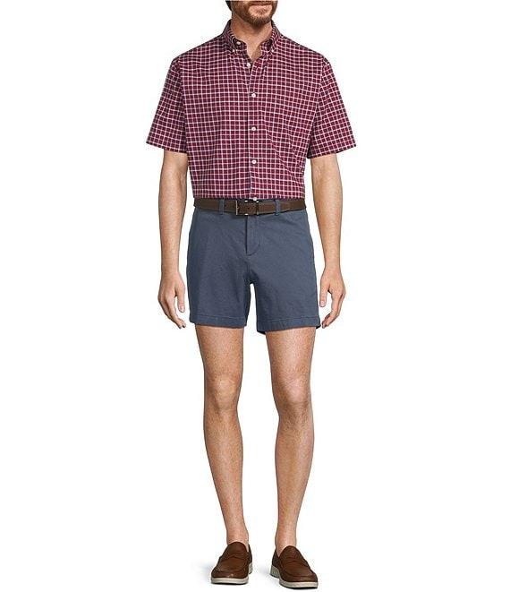 Gold Label Roundtree & Yorke Non-Iron Short Sleeve Medium Plaid Pattern Sport Shirt Product Image