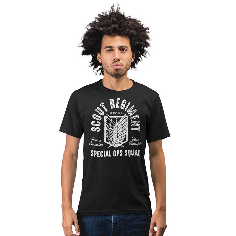 Men's Attack on Titan Scout Regiment Special Ops Squad Tee, Size: Medium, Black Product Image
