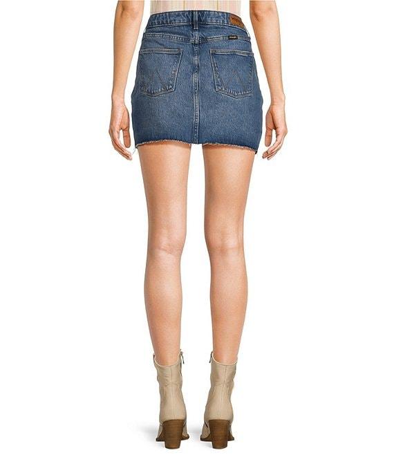 Wrangler® Sierra High Rise Denim Micro Mini Skirt Product Image