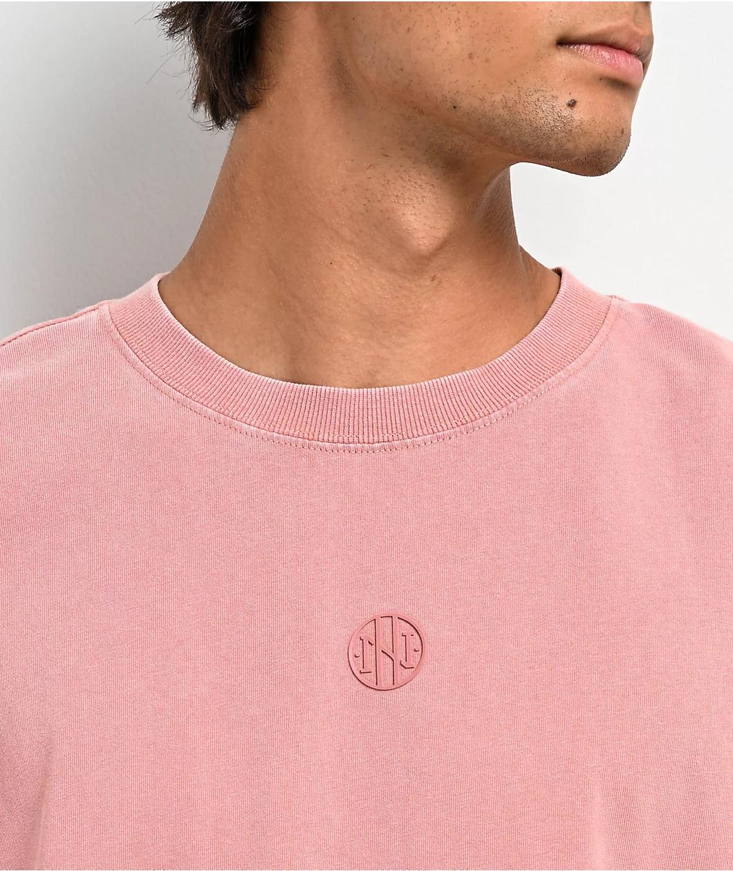 Ninth Hall Fundamentals Wide Dusty Pink T-Shirt Product Image