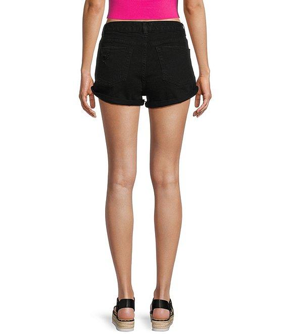 GB Roll Cuff Denim Shorts Product Image