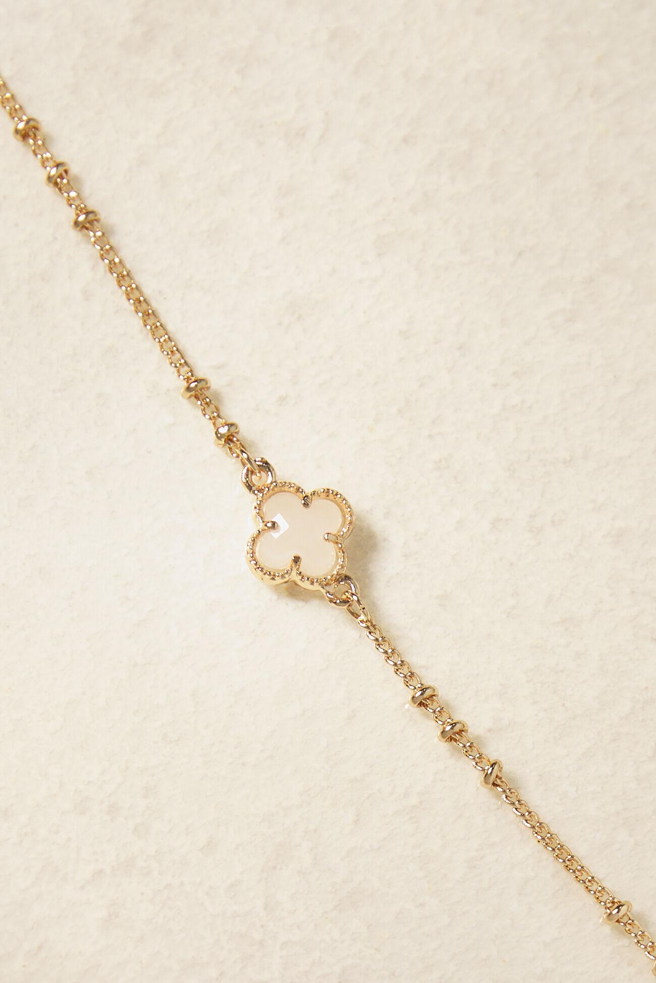 Dainty Clover Charm Choker Necklace Product Image