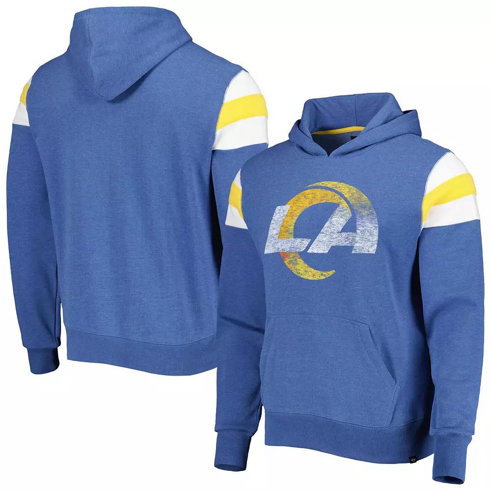 Men's '47 Royal Los Angeles Rams Premier Nico Pullover Hoodie, Size: Medium, Blue Product Image
