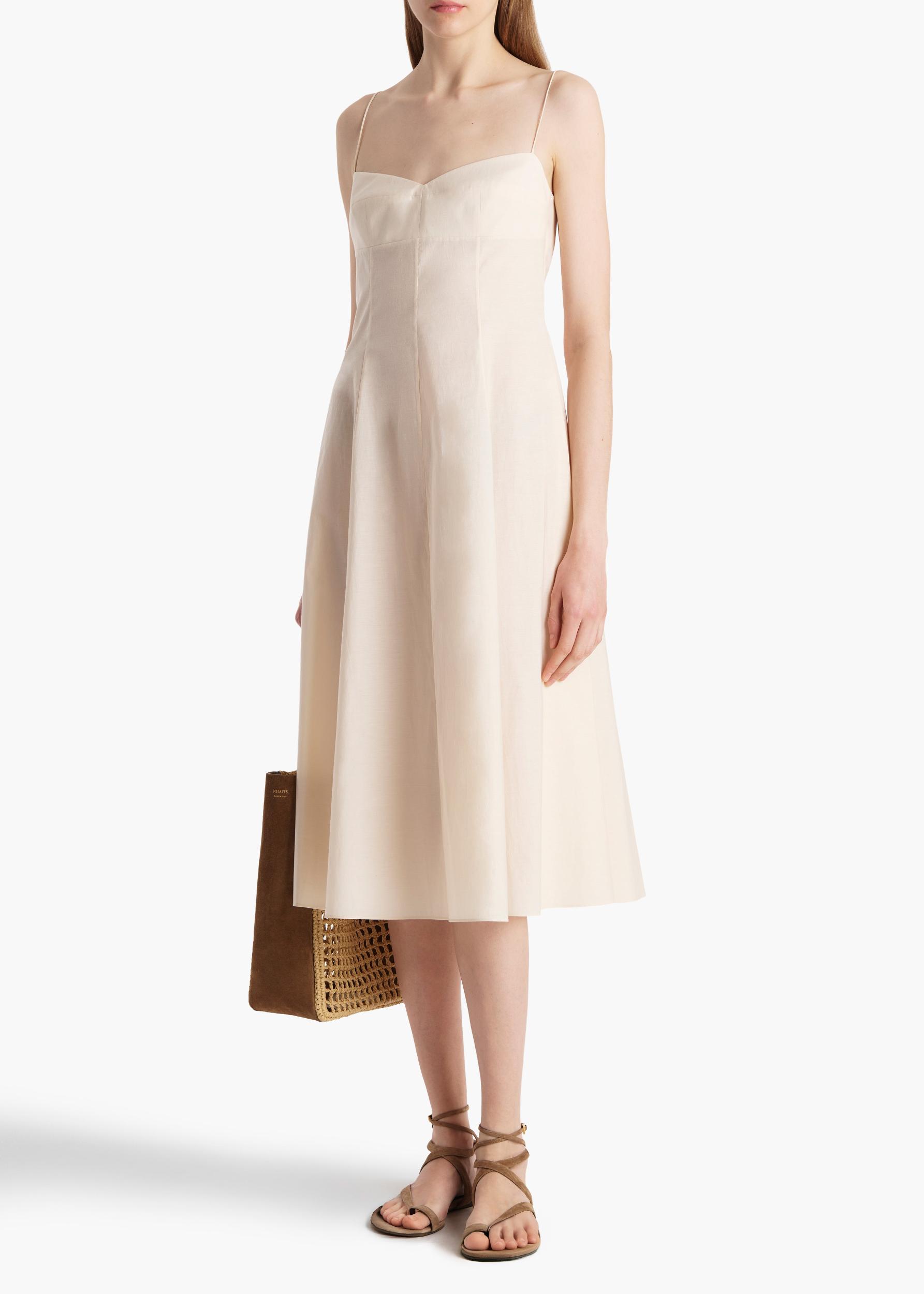 Isabella Dress in Bone Product Image
