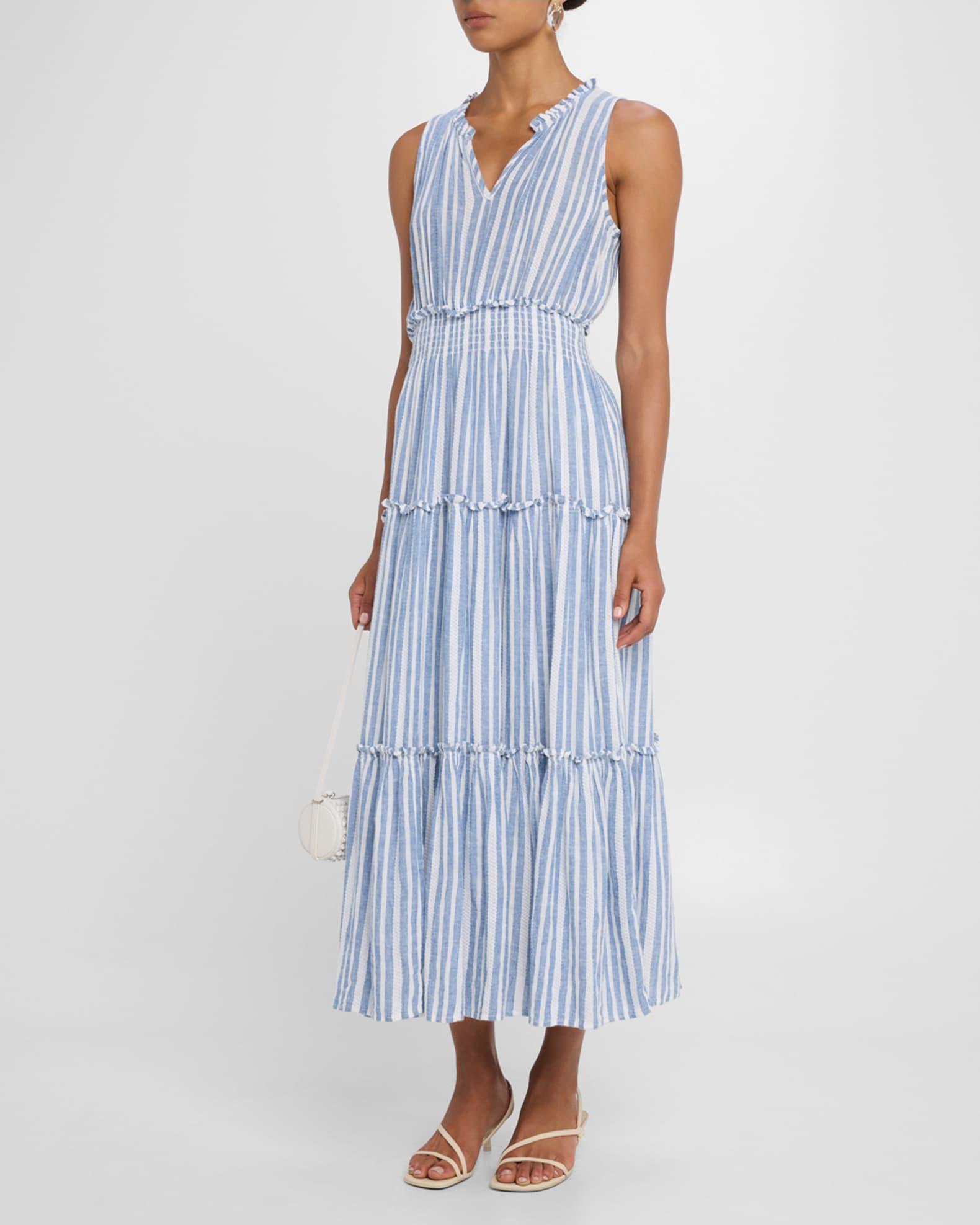 Loulou Striped Maxi Dress Product Image