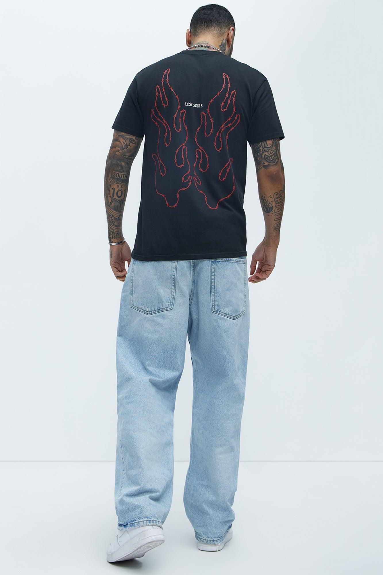 Lost Souls Find Grace Short Sleeve Tee - Black Product Image