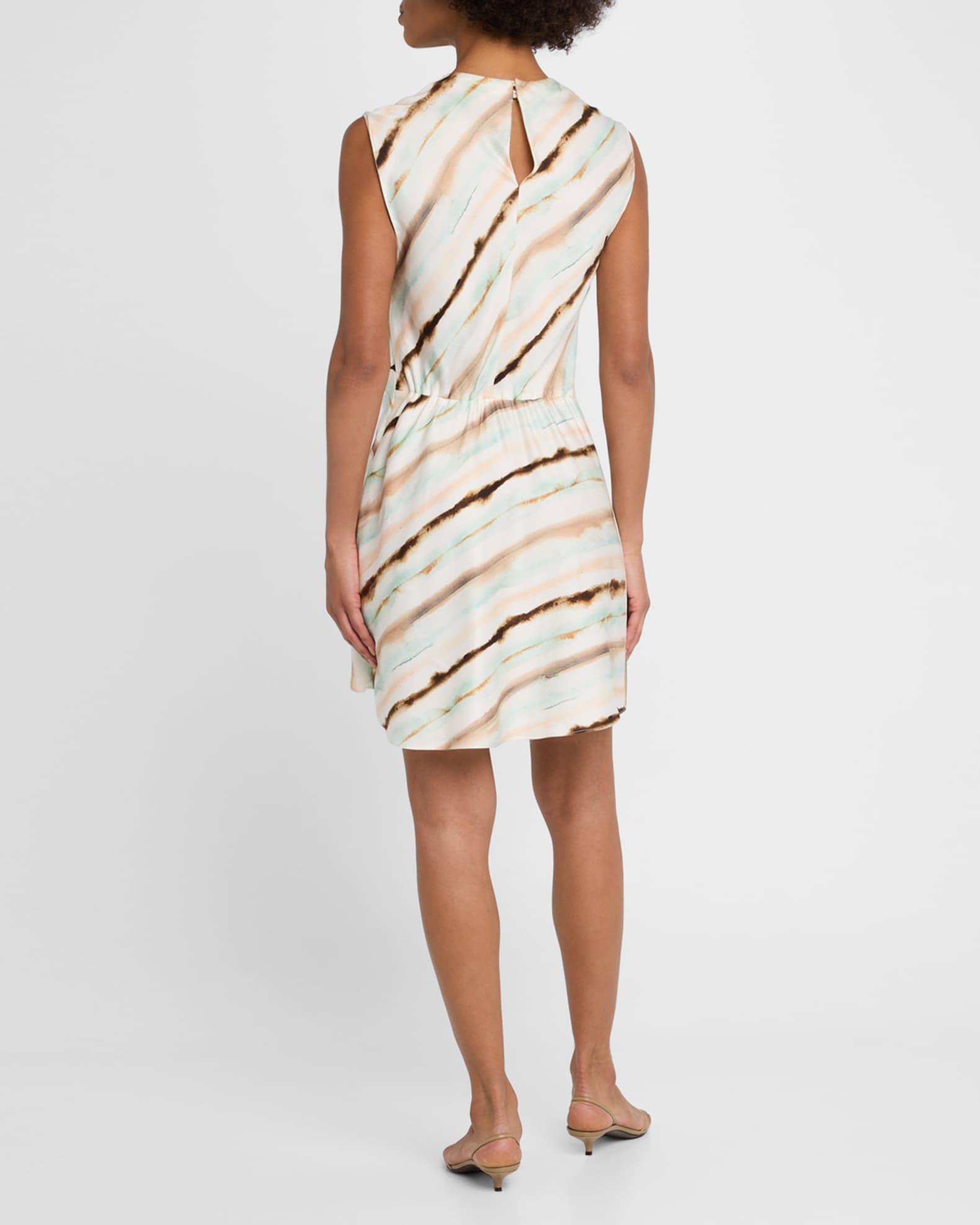 Delia Draped Tie-Dye Mini Dress Product Image