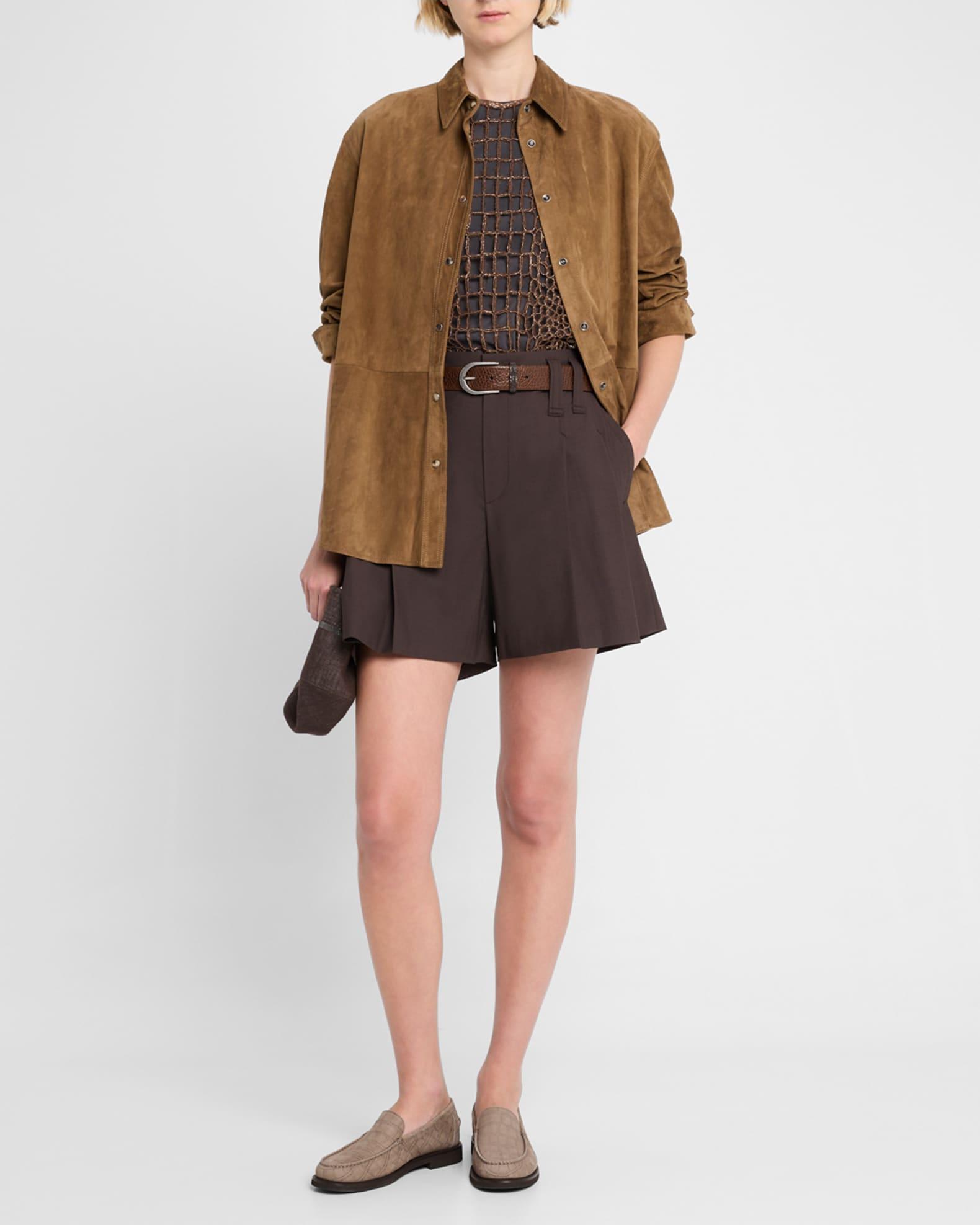 Tropical Wool Formal Shorts Product Image