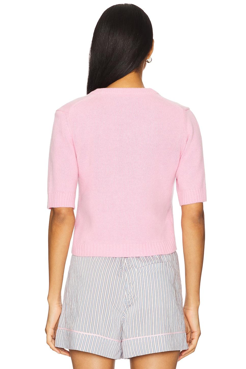 Future Wool Short Sleeve Cardigan Ganni Product Image