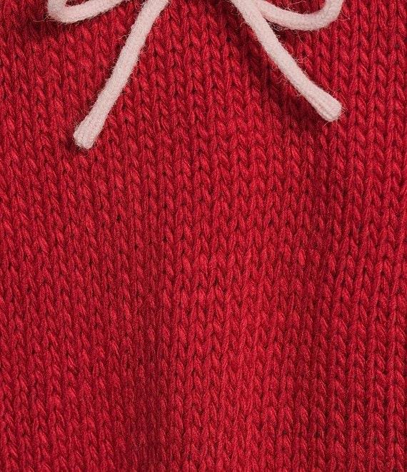 Blu Pepper Mock Neck Bow Detail Long Sleeve Sweater Product Image