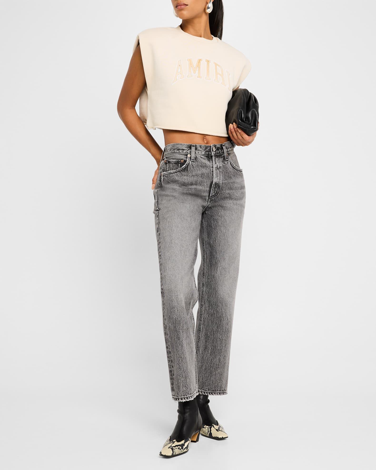 Valen Mid-Rise Vintage Straight Jeans Product Image