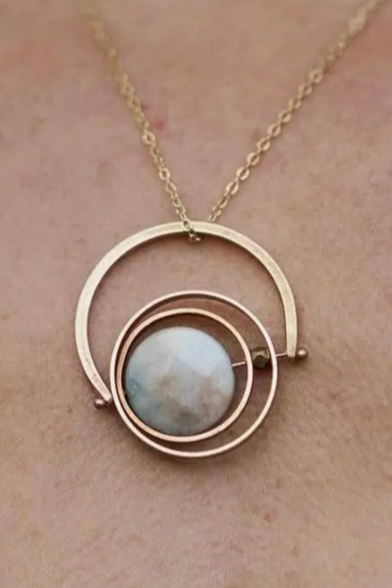 Aquamarine Kinetic Necklace Product Image