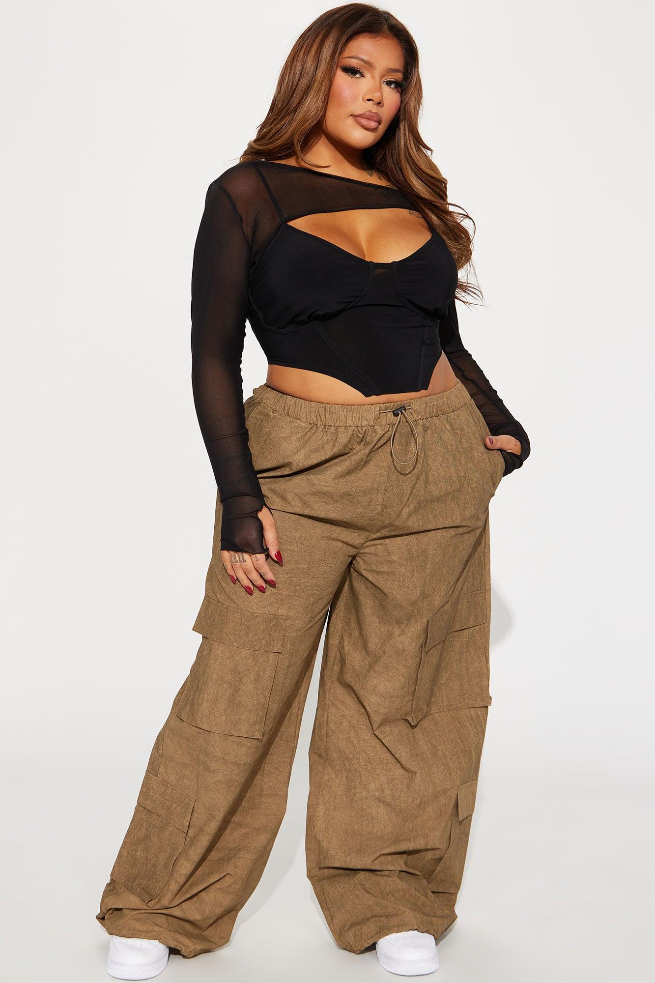 Molly Mesh Top - Black Product Image