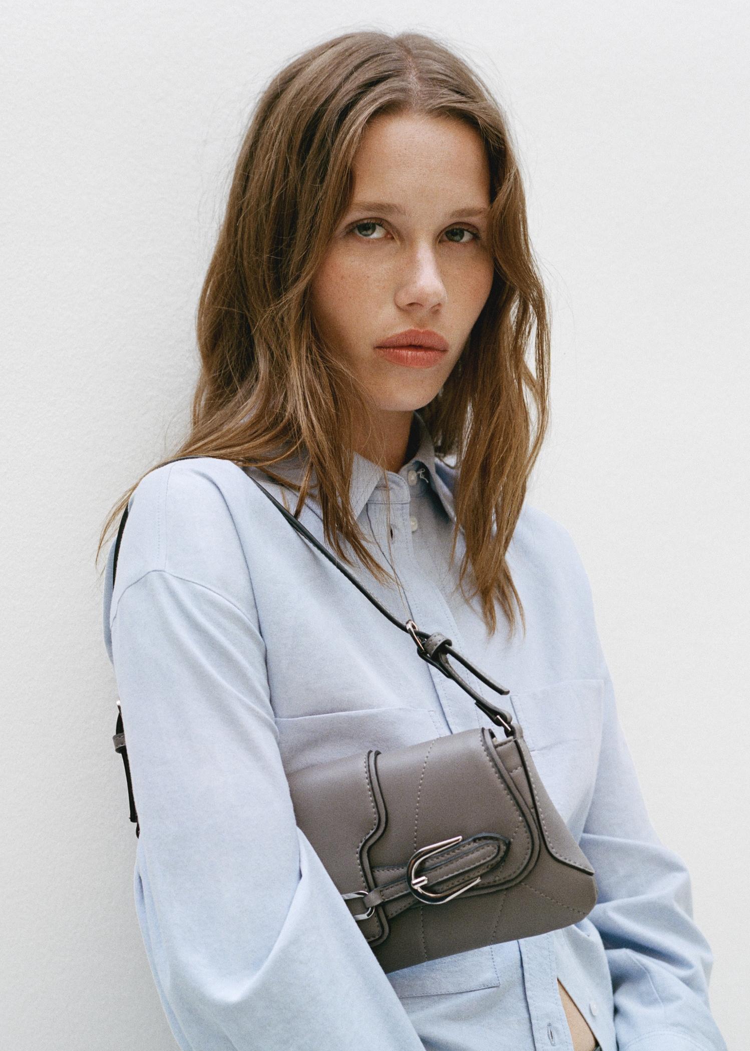 Shoulder bag with buckles detail - Women | MANGO USA Product Image